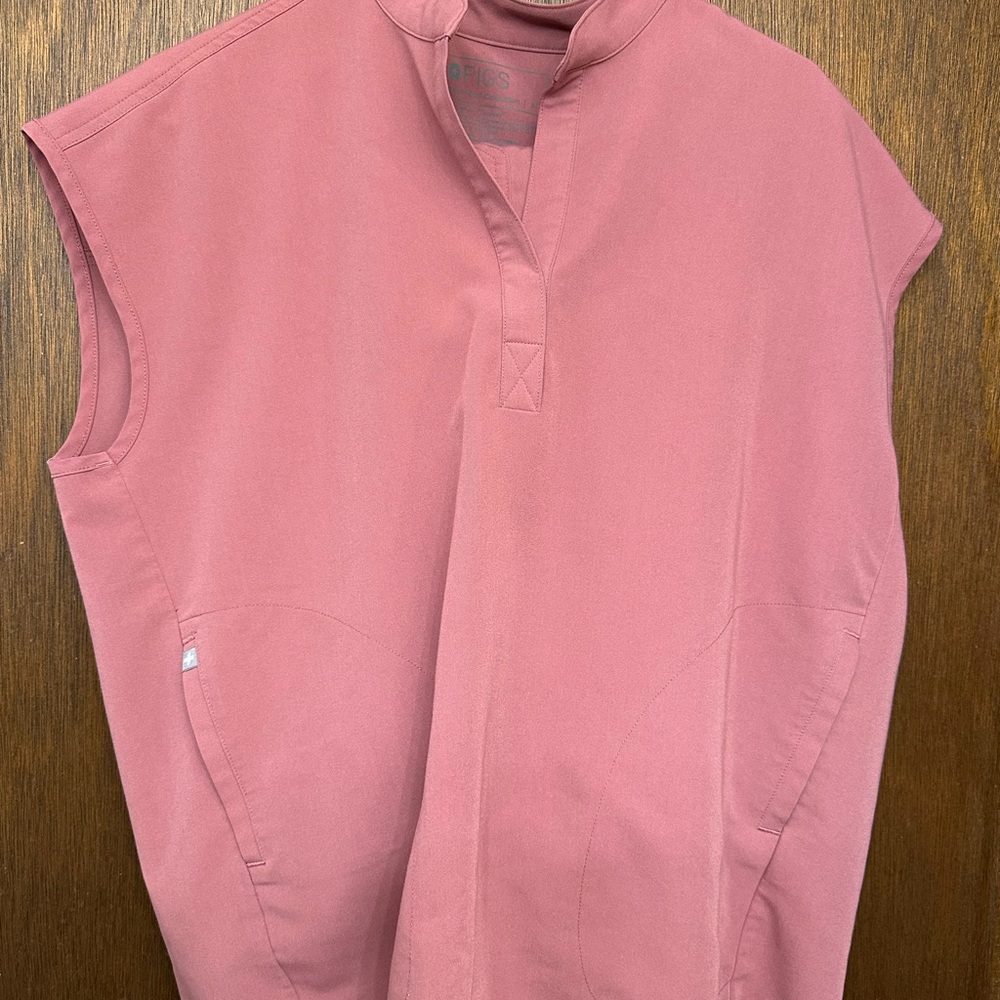 Figs Mauve Sleeveless Blouse
